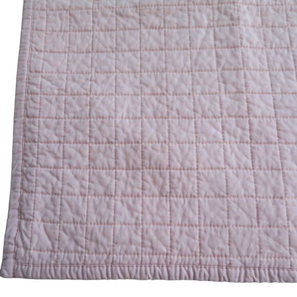 One Urban Habitat Pink Quilted Euro Sham 26" X 26" Cotton Face Cotton Filling - Picture 2 of 9
